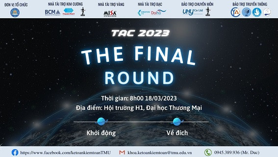CÁC ĐỘI THI VÒNG CHUNG KẾT TAC 2023