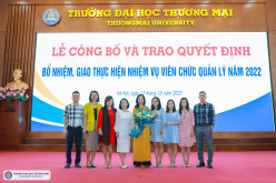 Lễ công bố và trao Quyết định bổ nhiệm, giao thực hiện nhiệm vụ viên chức quản lý năm 2022